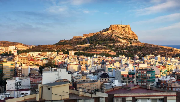 Alicante Španělsku Při Západu Slunce — Stock fotografie