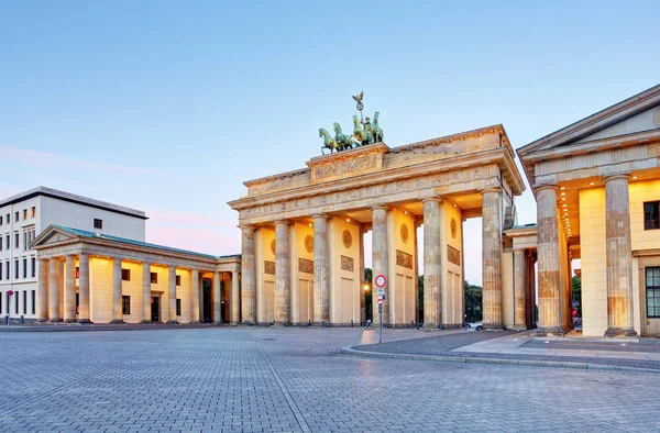 Brandenburger Tor Porte Brandeburgo Berlino Germania — Foto Stock