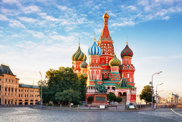 Moskou Basiliuskathedraal Red Square Rusland — Stockfoto