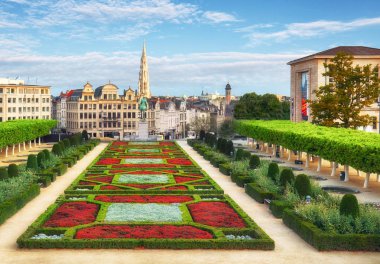 Brüksel Cityscape güzel yaz gün