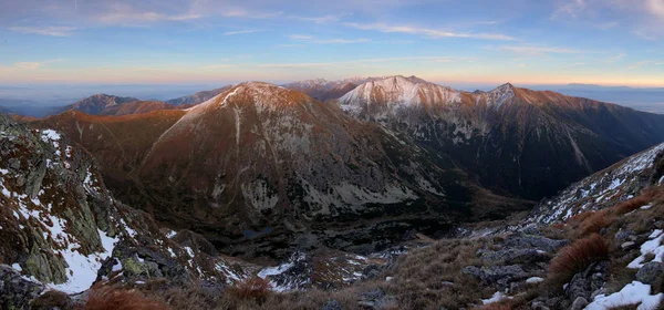 Tatra berg bij zonsondergang — Stockfoto