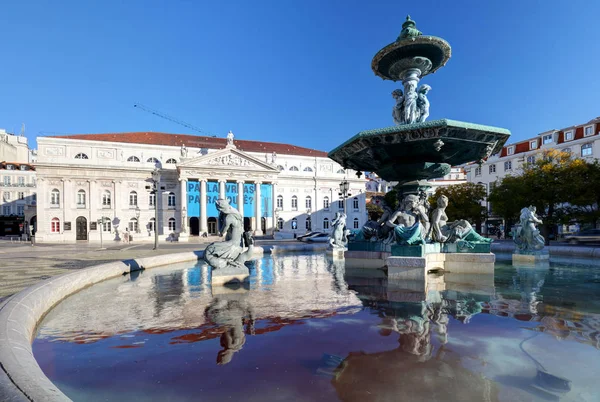 Lizbon 'daki Rossio Meydanı — Stok fotoğraf