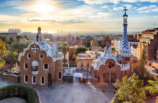 Barcelona, Park Guell, Spanyol - tidak ada — Stok Foto