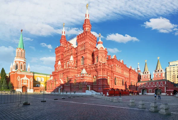 Κρατικό Ιστορικό Μουσείο στην κόκκινη πλατεία στη Μόσχα, Ρωσία — Φωτογραφία Αρχείου