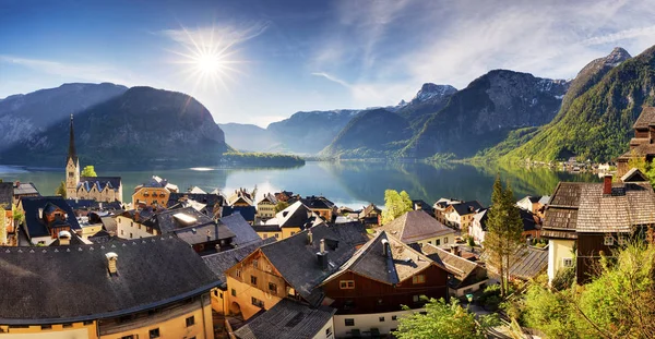 Халльберг, австрийская деревня Альпы — стоковое фото
