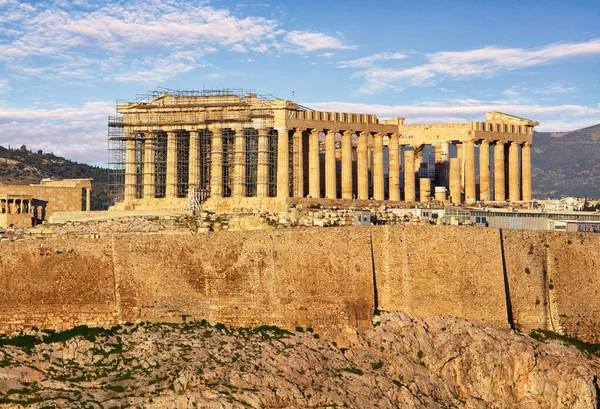 Atene - Acropoli al tramonto, Grecia — Foto Stock