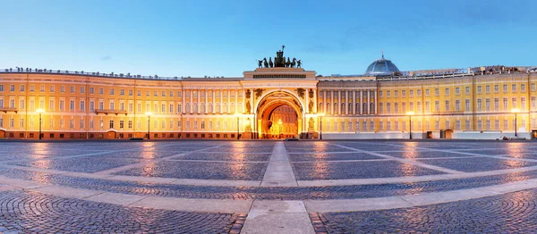 Rusya Saint Petersburg Kış Sarayı Geceleyin Hermitage Kimse — Stok fotoğraf