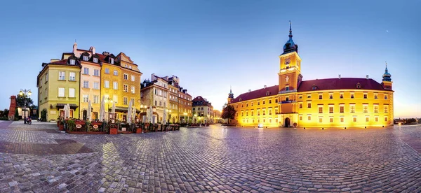 Zamek Królewski Kolumna Zygmunta Warszawie Letni Dzień Polska — Zdjęcie stockowe