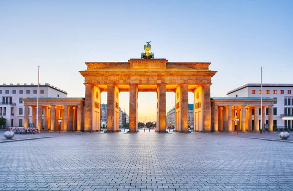 Πύλη Βρανδεμβούργου Στο Βερολίνο Γερμανία — Φωτογραφία Αρχείου