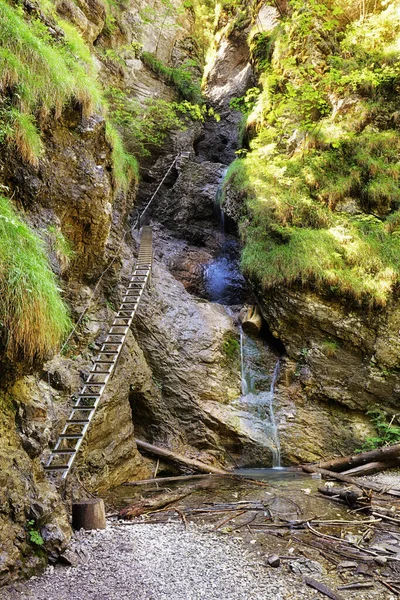 Sucha Bele Misove Waterfalls Slovakia Spring — Stock Photo, Image