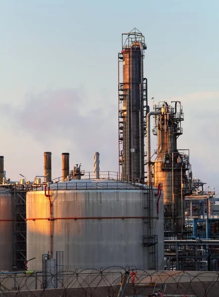Fábrica Con Contaminación Del Aire Industria Petrolera —  Fotos de Stock