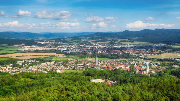 Prievidza Bojnice Viewpointin Cajka Aerial View Slovakia — Stock Photo, Image