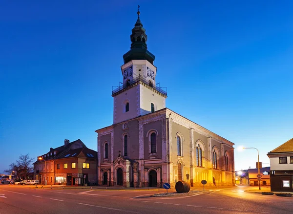 Modra City Church Night Slovakia Royalty Free Stock Images