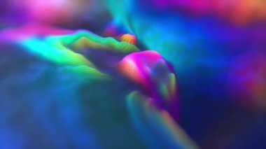 Soyut arka plan Parlak, renkli, dinamik desen. Yaratıcı grafik tasarımı için fraktal grafikler. Yumuşak çok renkli doku. 3d