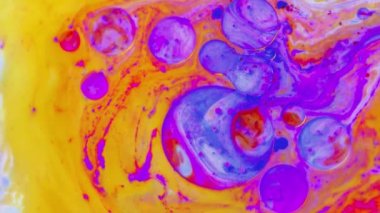 Soyut dinamik doku, renkli arka plan. Sıvı boyaların karıştırılması. Modern Sanat. Tasarım.