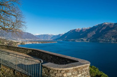 San Martino, Ronco sopra Ascona kiliseden panoramik görünüm