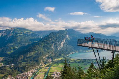 Interlaken panoramik daha sert Kulm bakış açısından
