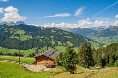 Merkezlerine, Gstaad görünümünden yaz