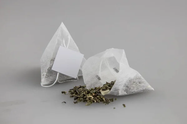 Tea Bags Form Pyramid — Stock Photo, Image