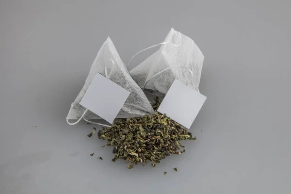 Tea Bags Form Pyramid — Stock Photo, Image