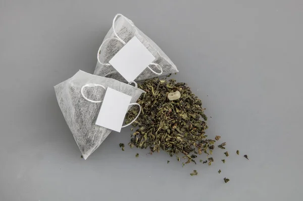 Tea Bags Form Pyramid — Stock Photo, Image