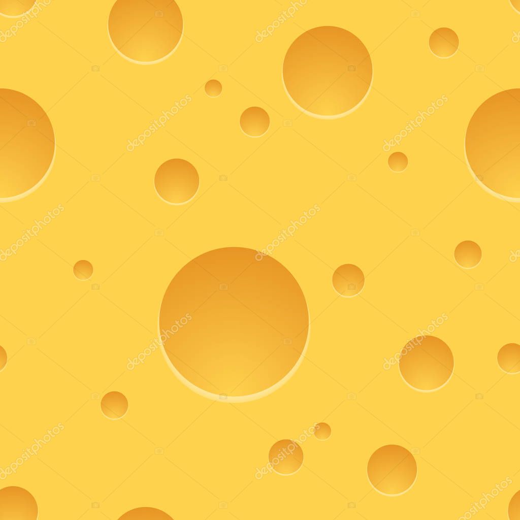 Yellow cheese pattern. Health eat. Vector eps 10