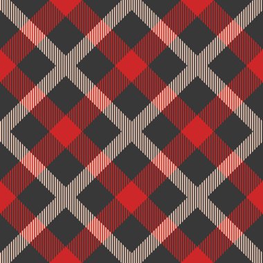 Klasik tartan ve buffalo ekose Dikişsiz desen kontrol edin.