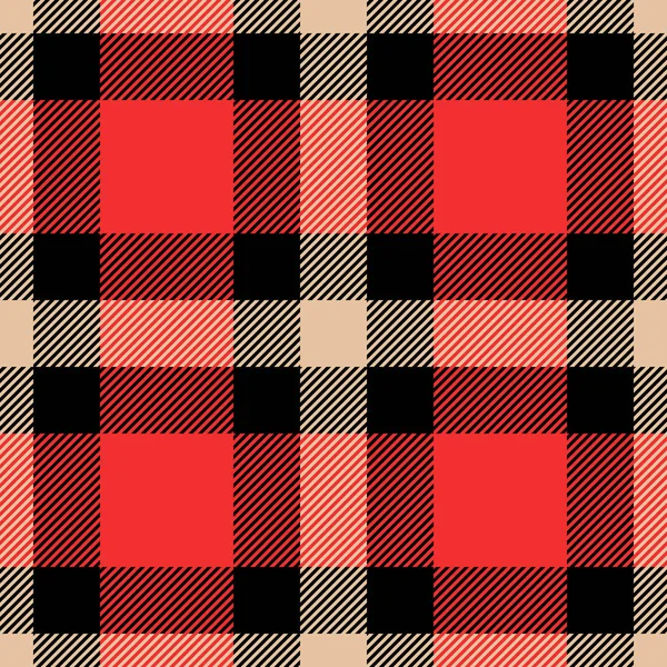 Classique tartan et buffle damier motifs sans couture . — Image vectorielle