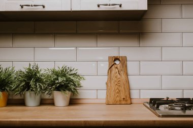 Meşe mutfak iç tahta kesme