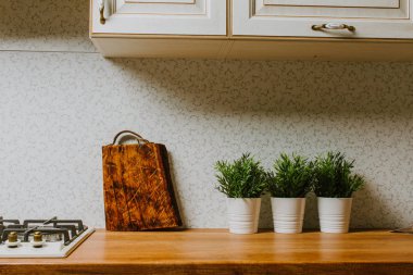 Meşe mutfak iç tahta kesme