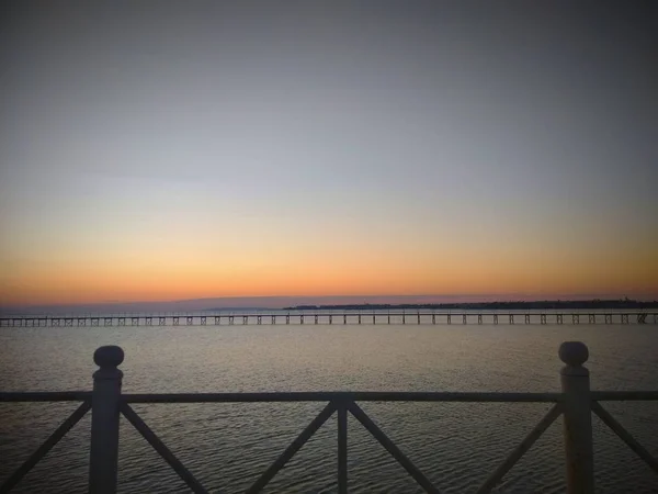 Lever Soleil Sur Plage Égyptienne — Photo