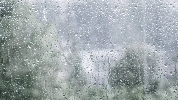 Pioggia Cade Sul Finestrino Bellissimo Sfondo — Foto Stock