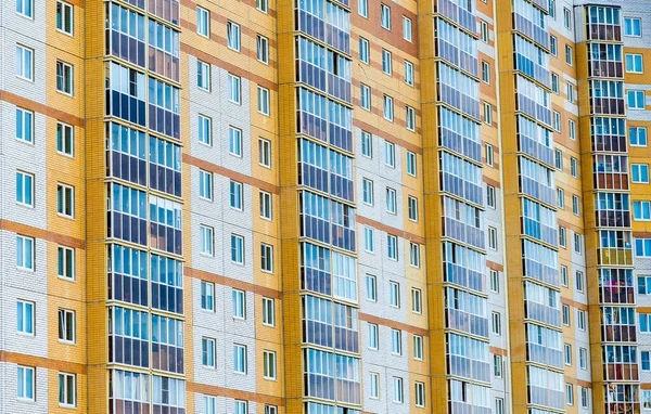Çok Katlı Bir Bina Rusya Inşaat Arkaplan — Stok fotoğraf