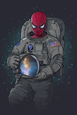 Astronot artı Örümcek Adam