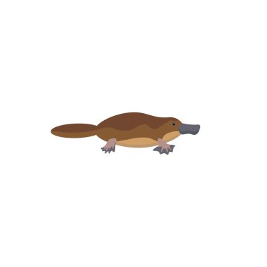 Duckbill Karikatür tarzı simgesi. Vektör çizimi. 