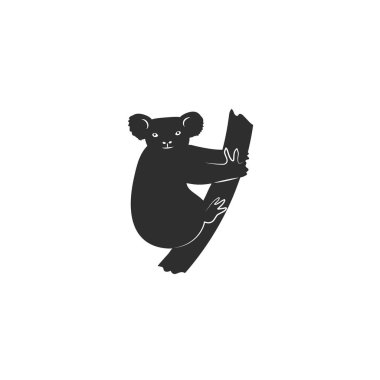 Koala Karikatür tarzı simgesi. Vektör çizimi. 