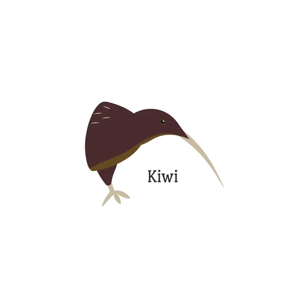 Cartoon Stil Ikone Der Kiwi Vektorillustration — Stockvektor