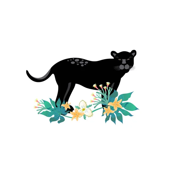 Ikona Stylu Cartoon Panther Ilustracja Wektorowa — Wektor stockowy