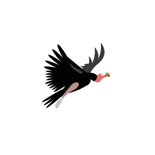 Vector Illustration Cartoon Style Icon Vulture Cute Character Different Design — Stock Vector