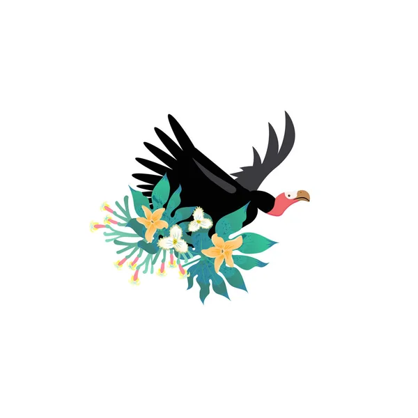 Vector Illustration Cartoon Style Icon Vulture Cute Character Different Design — Stock Vector