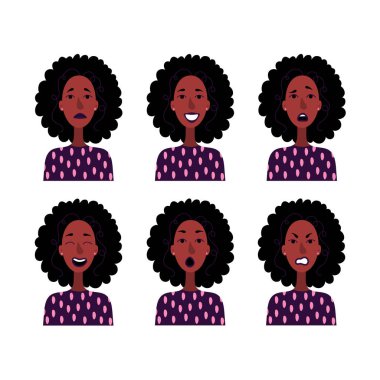 Beyaz arka planda izole kadın çizilmiş portre