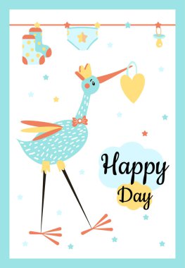 renkli karikatür bebek duş arka plan