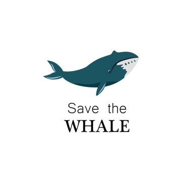 okyanus kaydetmek, balina ile renkli afiş