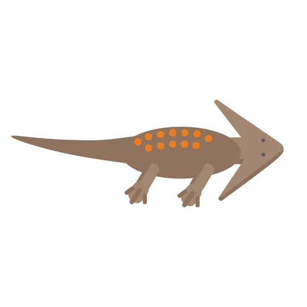 白い背景に隔離されたディプロカウルス — ストックベクタ
