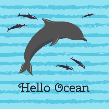 merhaba okyanus, yunus ile renkli afiş