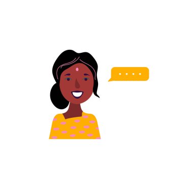 beyaz arka plan üzerinde izole konuşma balonu olan kişi