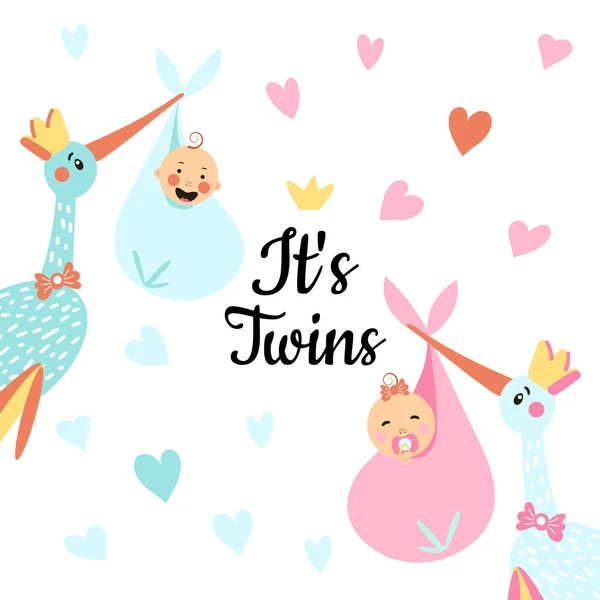 Colorful Cartoon Baby Shower Background — Stockvector