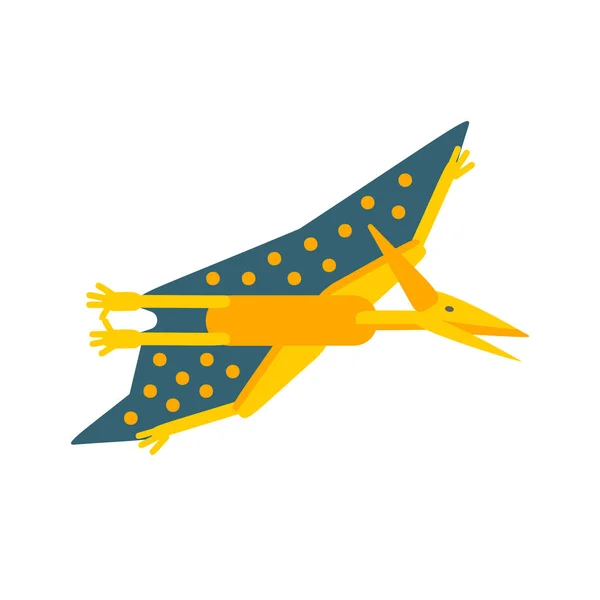 Beyaz Arka Planda Izole Pteranodon — Stok Vektör