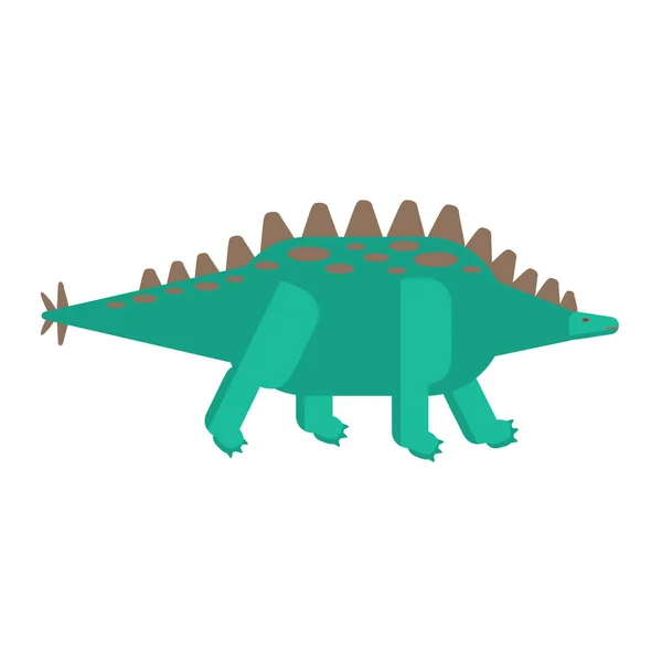 Stegosaurus Geïsoleerd Witte Achtergrond — Stockvector