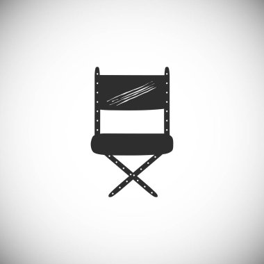 beyaz arka plan üzerinde izole çizilmiş sinema özniteliği